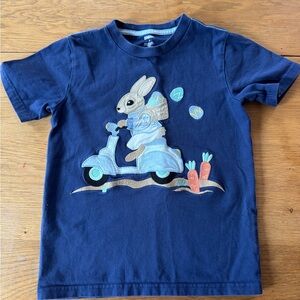 Gymboree Easter Bunny on Scooter Tee in Navy Blue